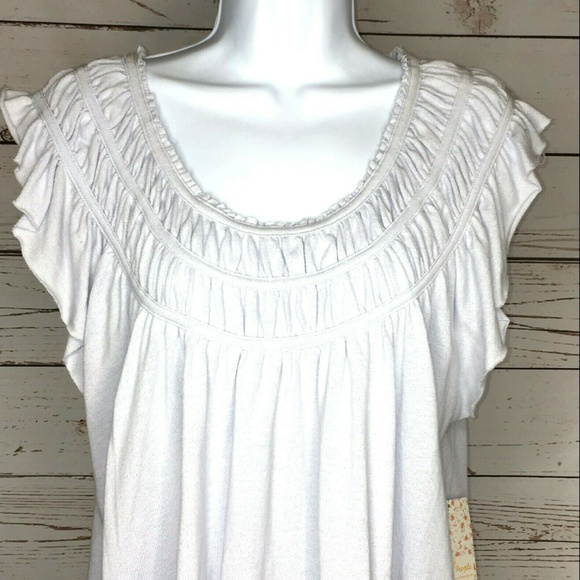 We the Free coconut gathered top size Large New! - Picture 5 of 8